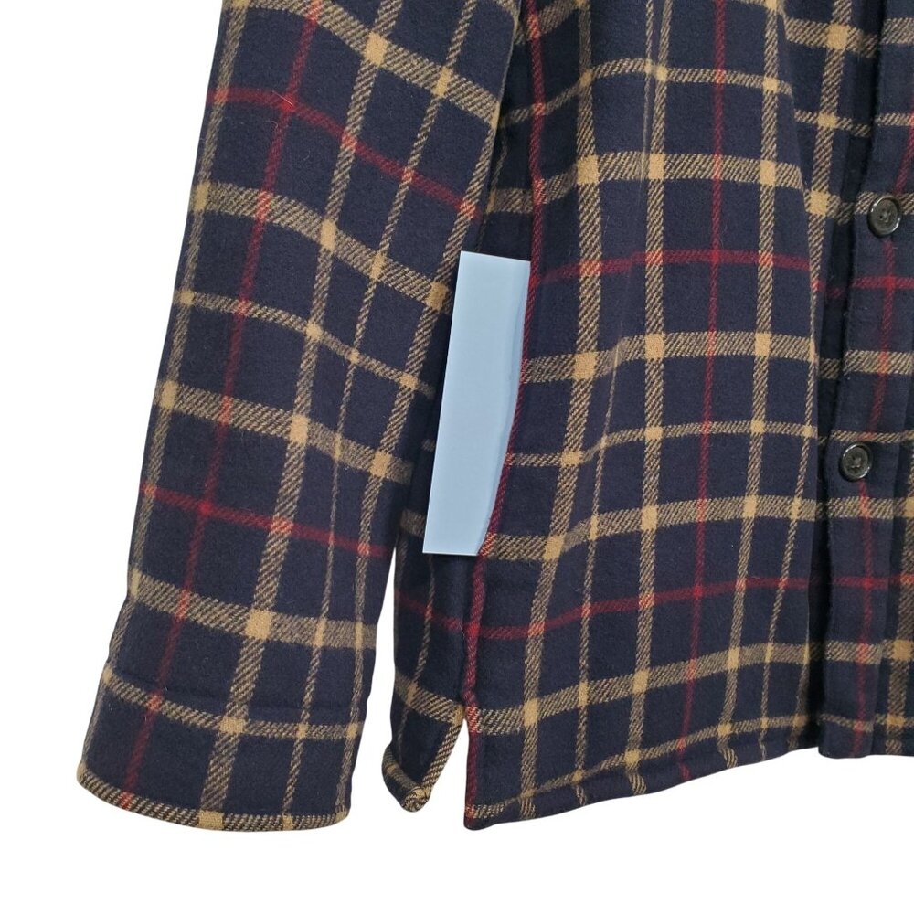 Brooks Brothers Mens M Jacket Plaid Wool Blend Short Coat Plaid Check Heritage - Picture 9 of 15